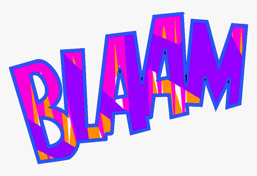 Free Blaam - Clip Art Onomatopoeia, HD Png Download, Free Download