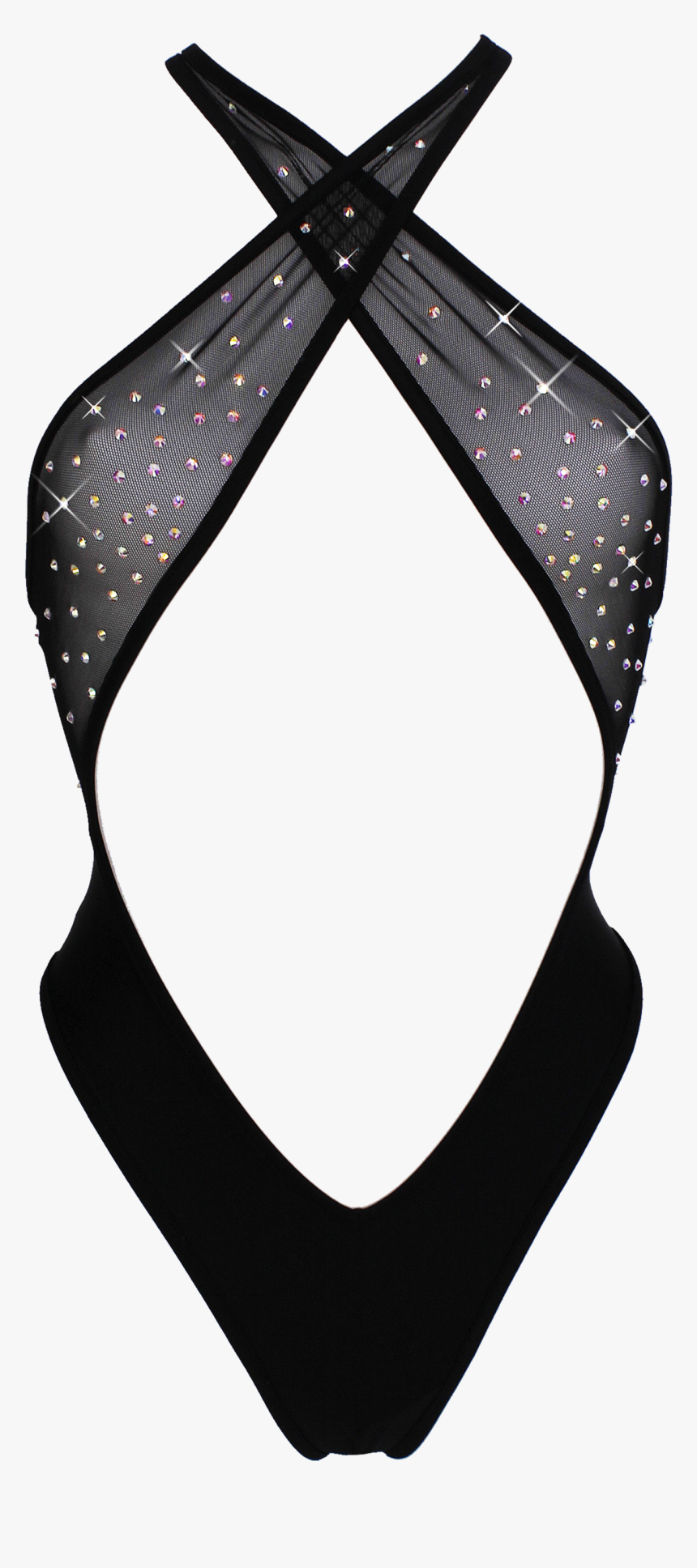 Anastasia Sexy High Cut Bodysuit With Ab Crystals / - Swimsuit Bottom, HD Png Download, Free Download