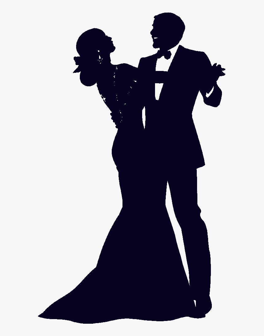 Ballroom Dance Silhouette Vector Graphics Image - Wedding Couple Dancing Silhouette, HD Png Download, Free Download