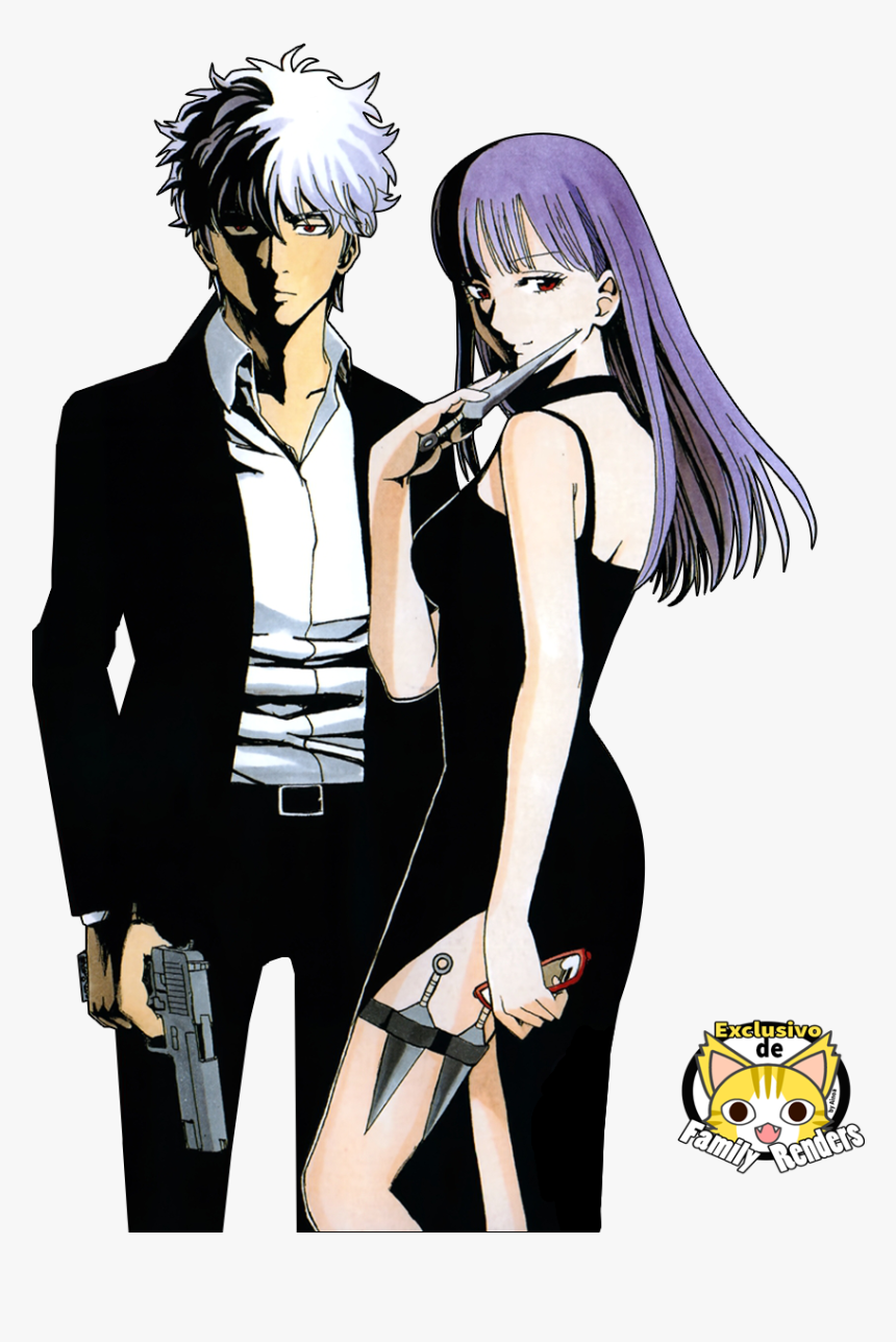 Render Gintoki Y Sarutobi Ayame - James Bond Anime, HD Png Download, Free Download