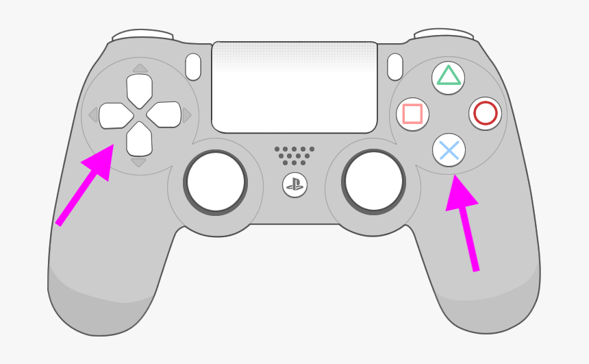 Draw A Playstation Controller Clipart, HD Png Download, Free Download