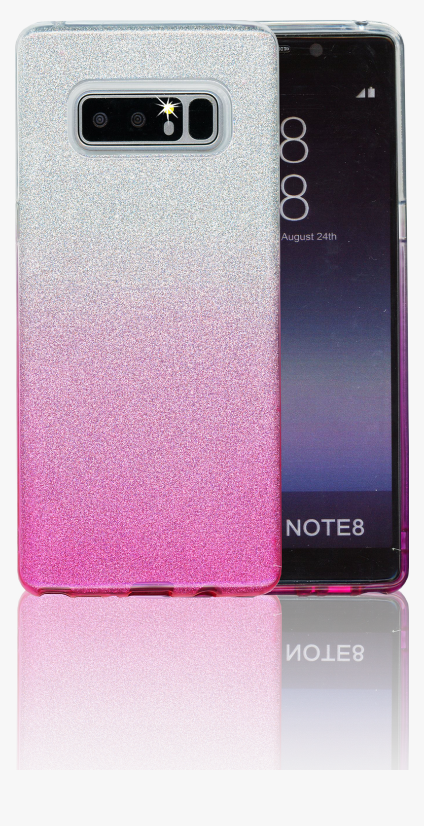Samsung Galaxy Note 8 Mm Glitter Hybrid Pink - Smartphone, HD Png Download, Free Download