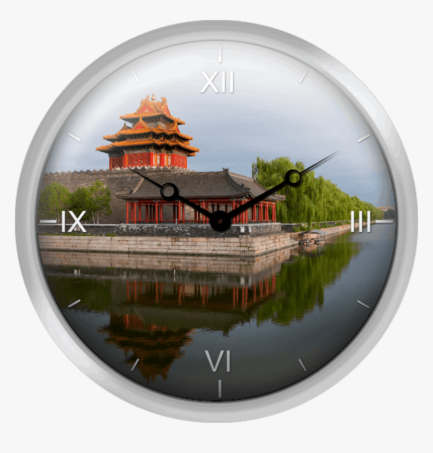 Watchtower And Moat At The Forbidden City - Reflection, HD Png Download, Free Download