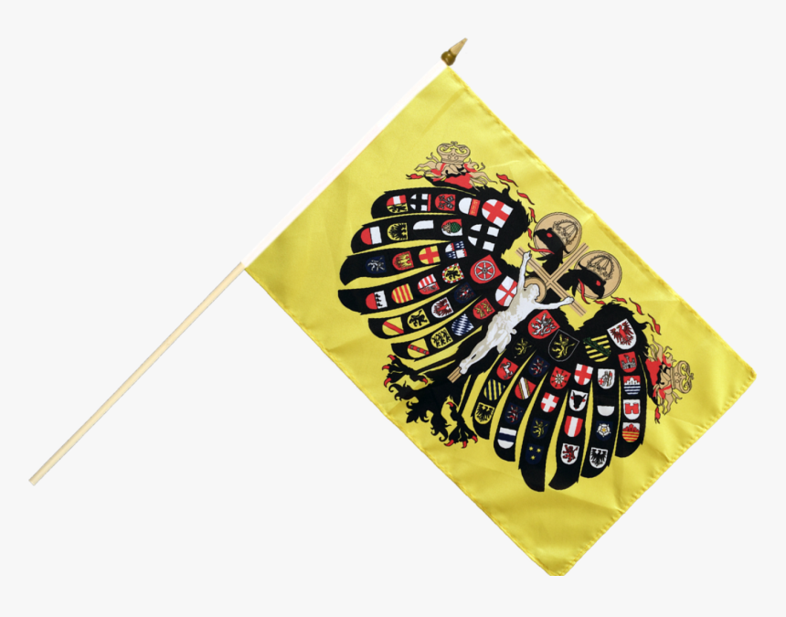 Holy Roman Empire Double-headed Eagle Hand Waving Flag - Drapeau Du Saint Empire Romain, HD Png Download, Free Download