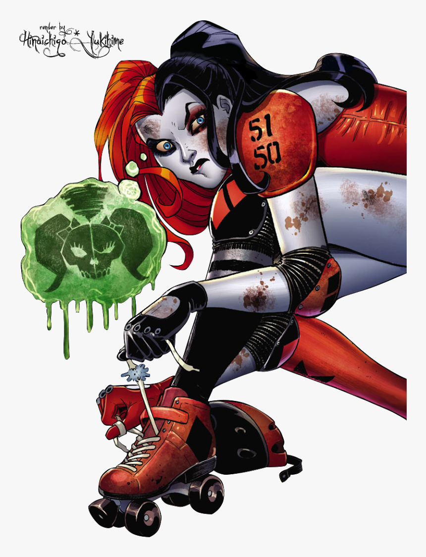 Harley Quinn Roller Skates, HD Png Download, Free Download