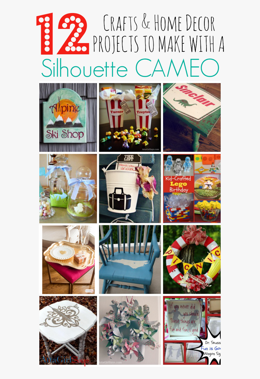 12 Silhouette Cameo Projects - Can You Make With Silhouette Cameo, HD Png Download, Free Download