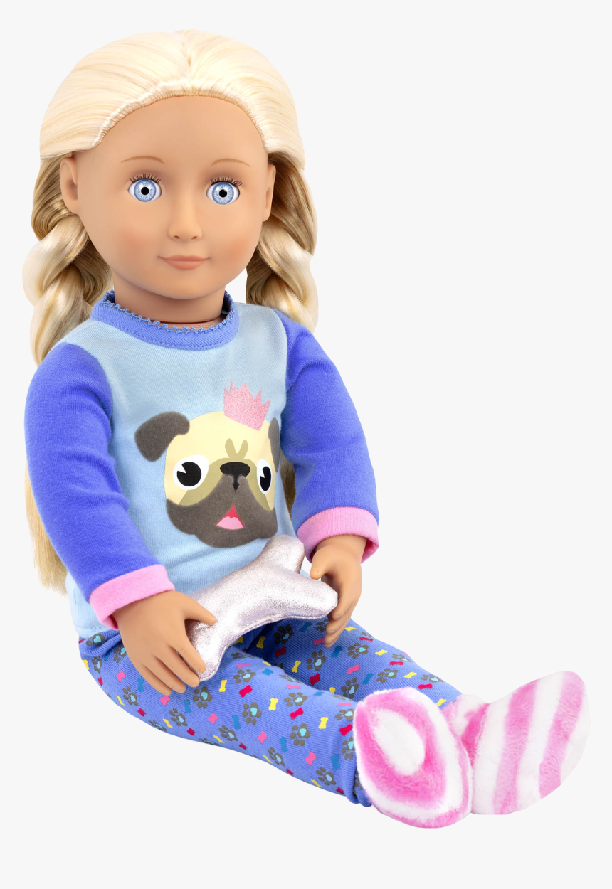 Seabrook Wearing Pug-jama Party Outfit And Sitting - Seabrook Our Generation Doll, HD Png Download, Free Download