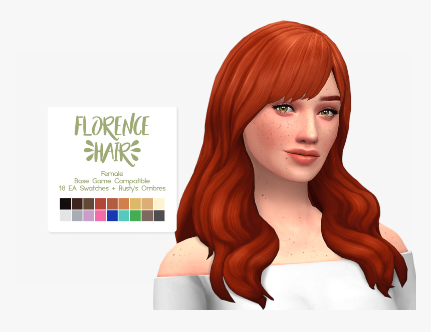 Sims 4 Hair Fringe , Png Download - Sims 4 Hair Fringe, Transparent Png, Free Download