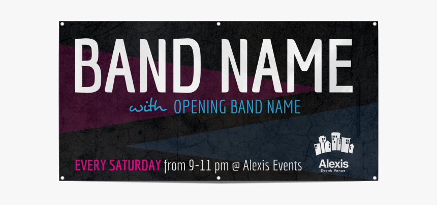 Simple Band Banner Template Preview, HD Png Download, Free Download