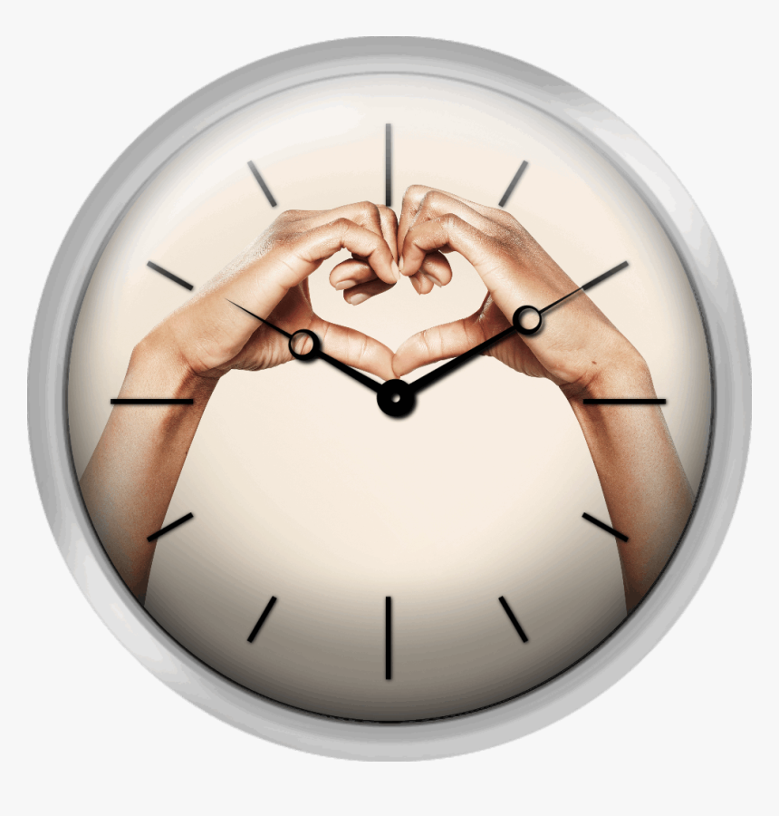 Hands Forming A Cute Heart Shape - Wall Clock, HD Png Download, Free Download