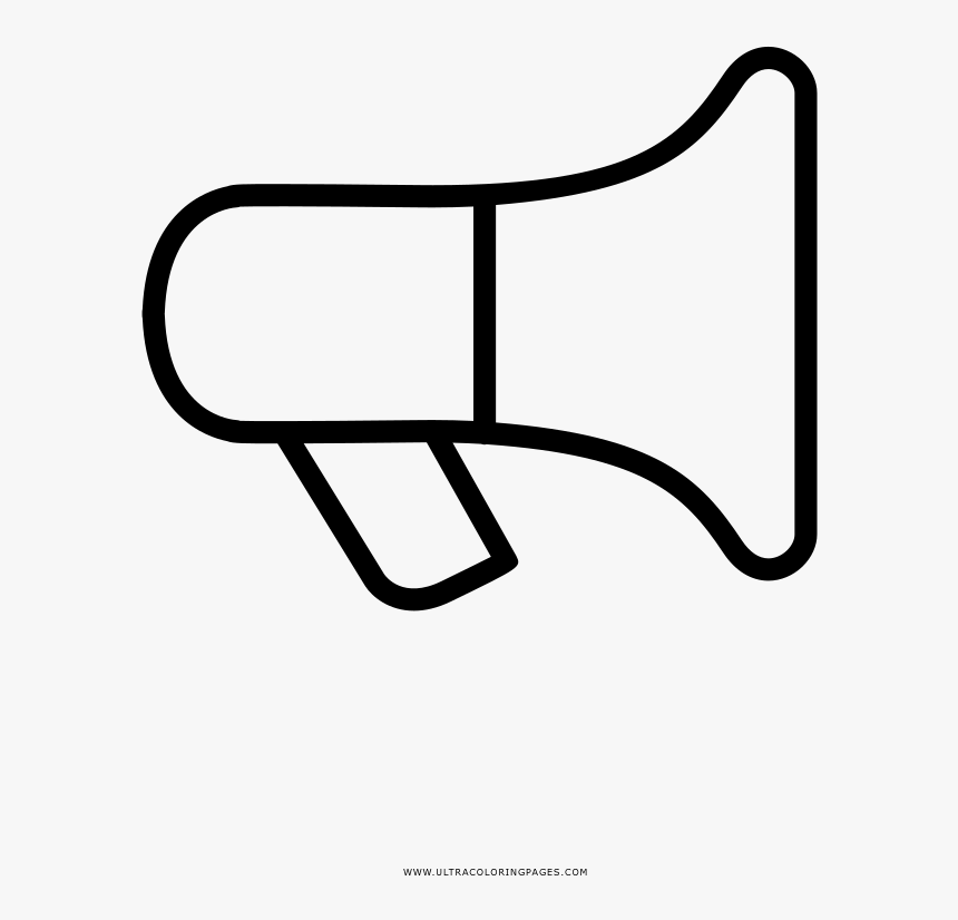 Megaphone Coloring Page - Cochin Devaswom Board Vacancies, HD Png Download, Free Download