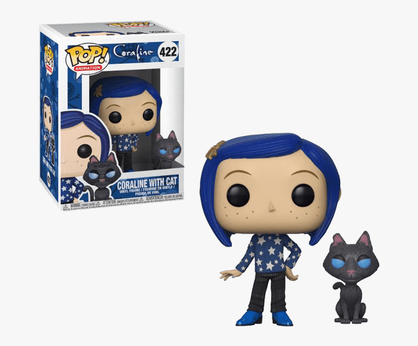 Coraline Funko Pop With Cat, HD Png Download, Free Download