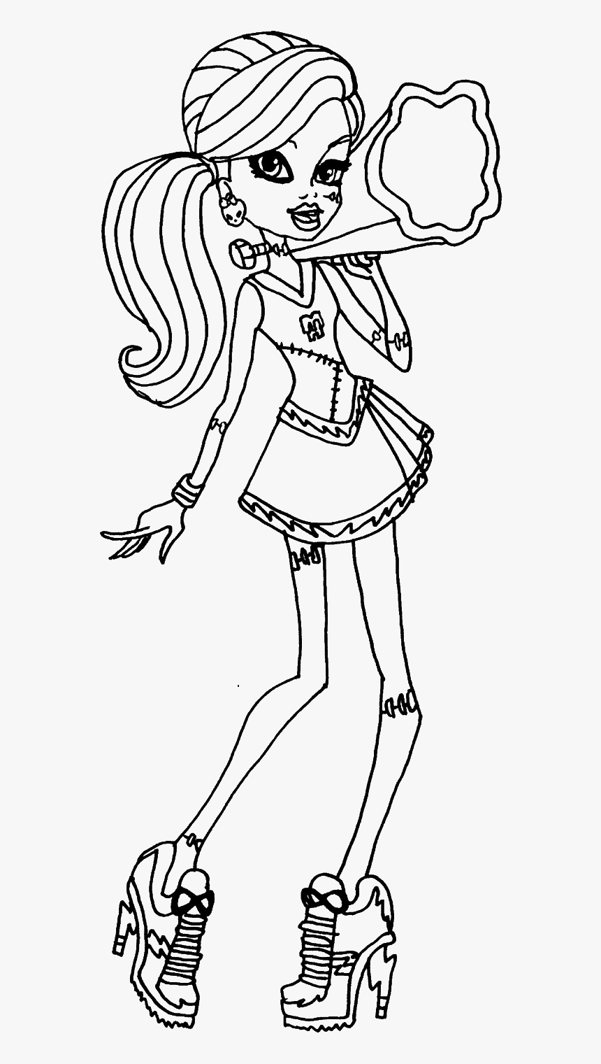 Frankie Coloriage Monster High, HD Png Download, Free Download