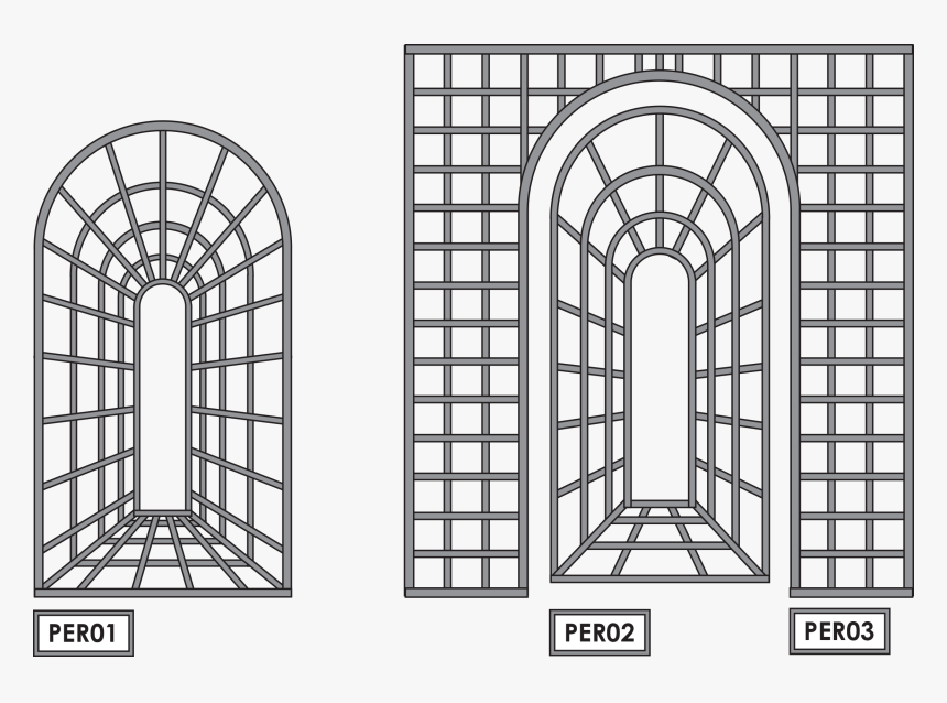 Perspective Trellis - Optical Illusion Trellis, HD Png Download, Free Download