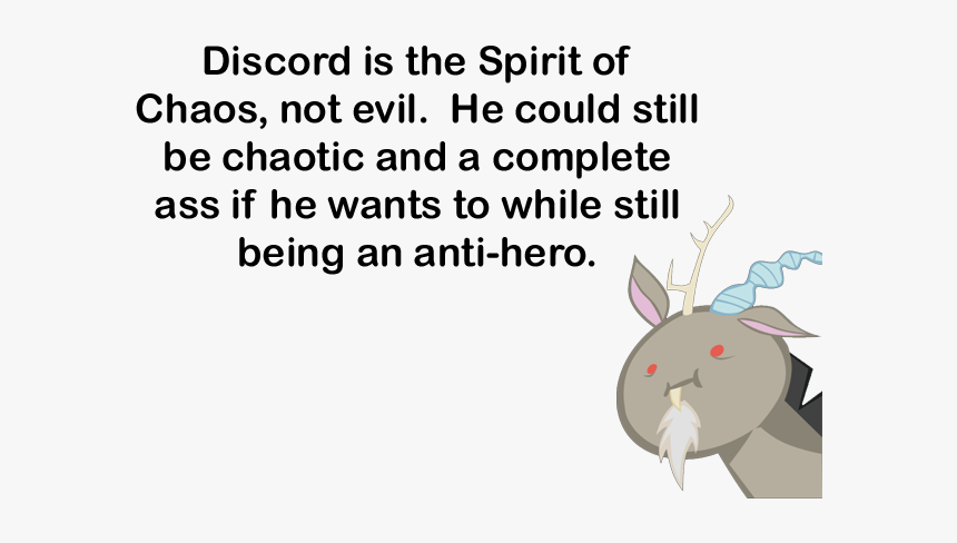 Discord Is The Spirit Of Chaos, Not Evil - Cartoon, HD Png Download, Free Download