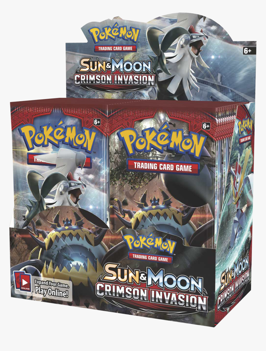 Sun & Moon Crimson Invasion Booster Box - Pokemon Crimson Invasion Box, HD Png Download, Free Download