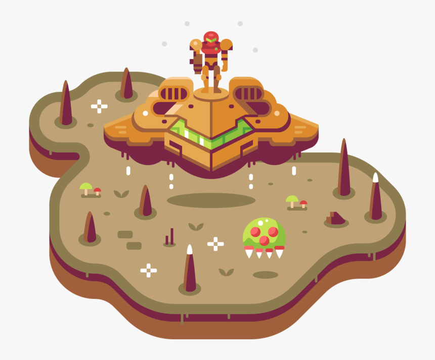 Super Metroid Discord Dioramas Illustrations By Matt, HD Png Download, Free Download