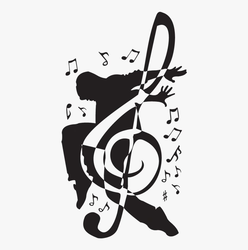 Music Notes Card Images - Transparent Dance Sticker, HD Png Download, Free Download