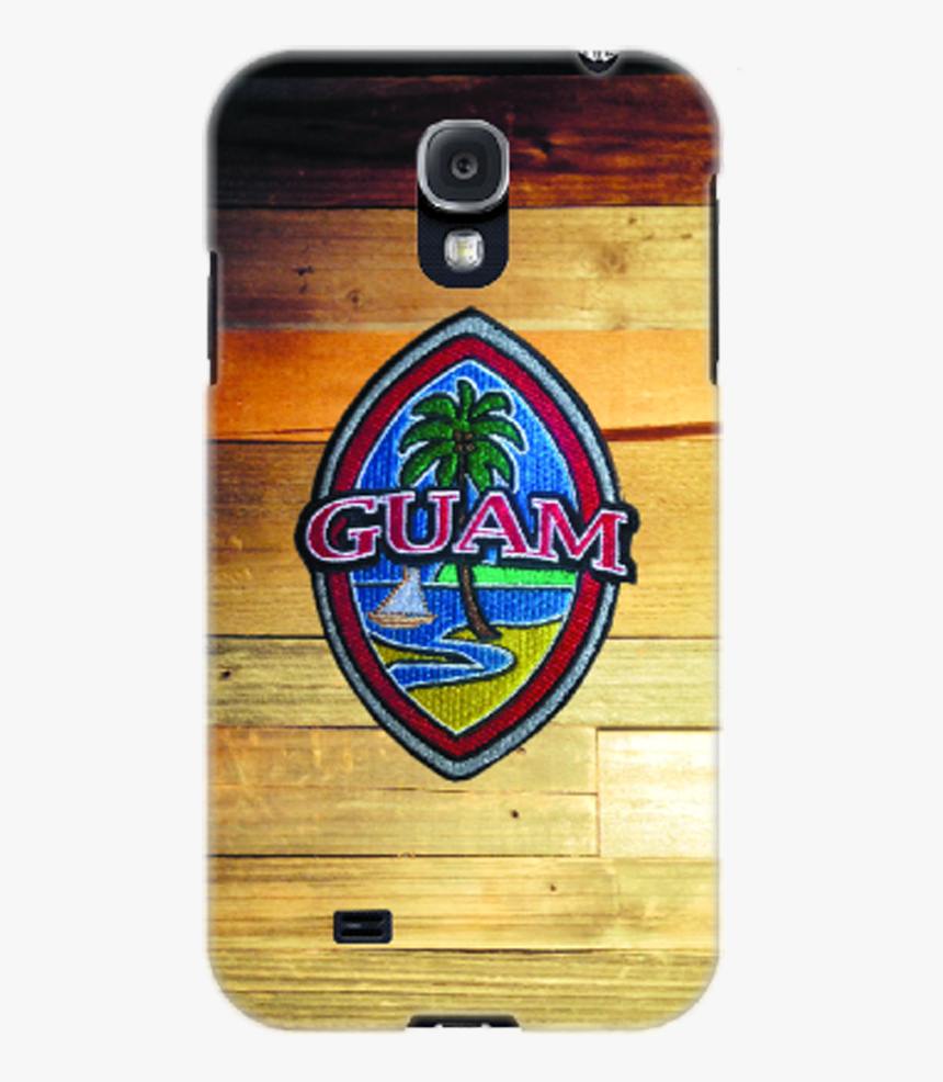 Embroidered Guam Seal On Rustic Wood Motif For Samsung - Plywood, HD Png Download, Free Download