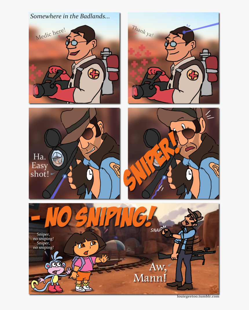 "somewhere In The Badlands - Team Fortress 2 Fan Comics, HD Png Download, Free Download