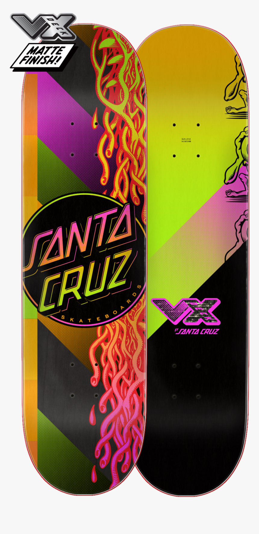 Santa Cruz Afterglow Dot Vx Deck - Santa Cruz Skateboards, HD Png Download, Free Download