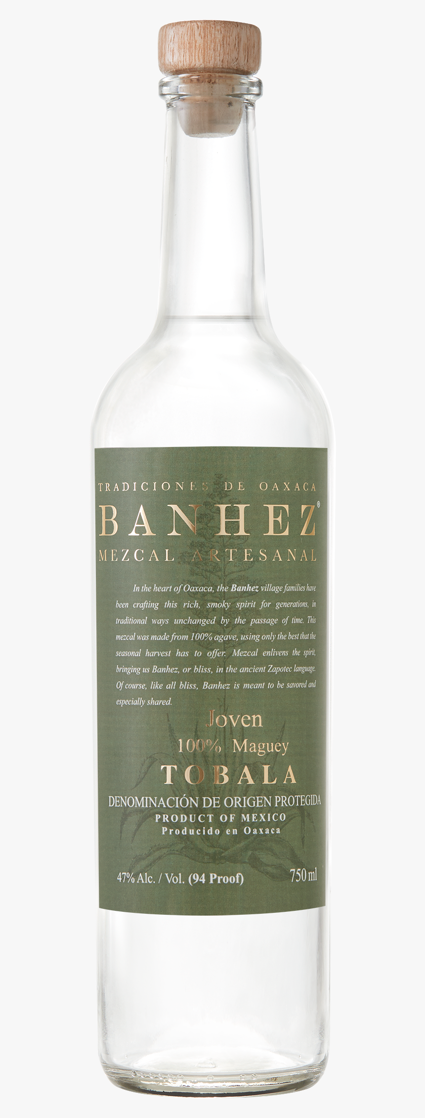 750ml Banhez Tobala - Banhez Mezcal, HD Png Download, Free Download