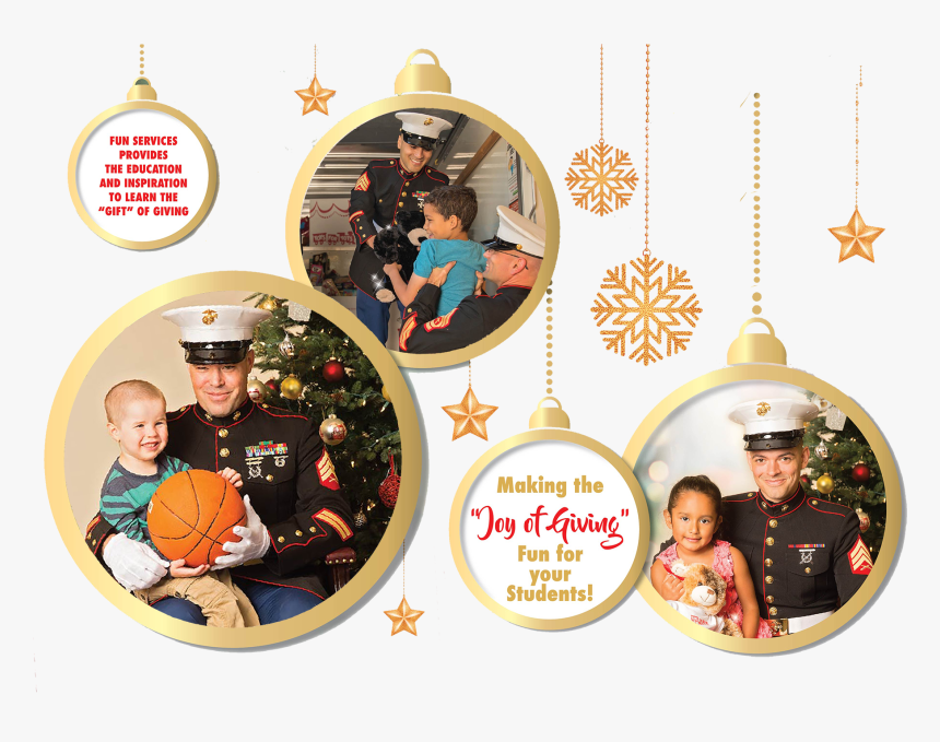 Fun Services Now Partnering With Toys For Tots - Decoration, HD Png Download, Free Download