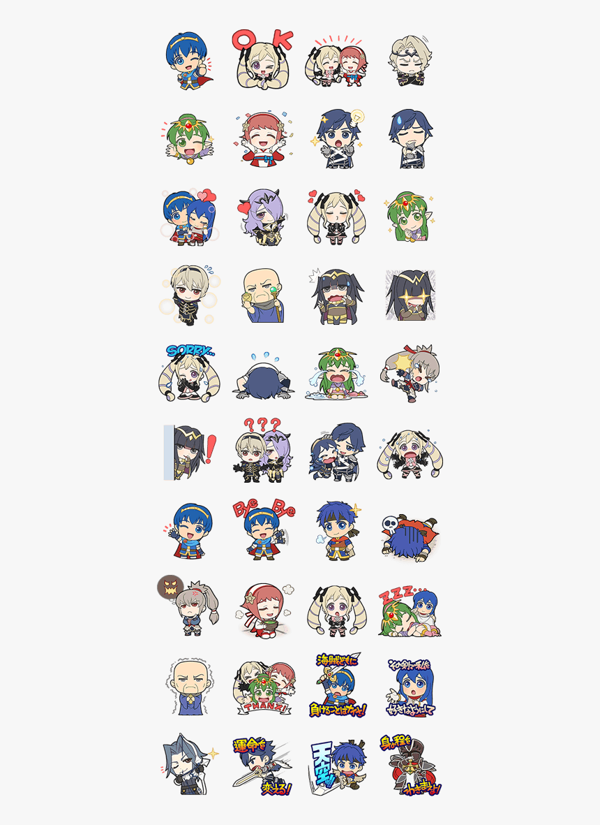 Fire Emblem Line Stickers, HD Png Download, Free Download