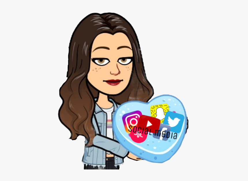 #bitmoji #snapchat #socialmedia #heart - Cute Snapchat Bitmoji, HD Png Download, Free Download