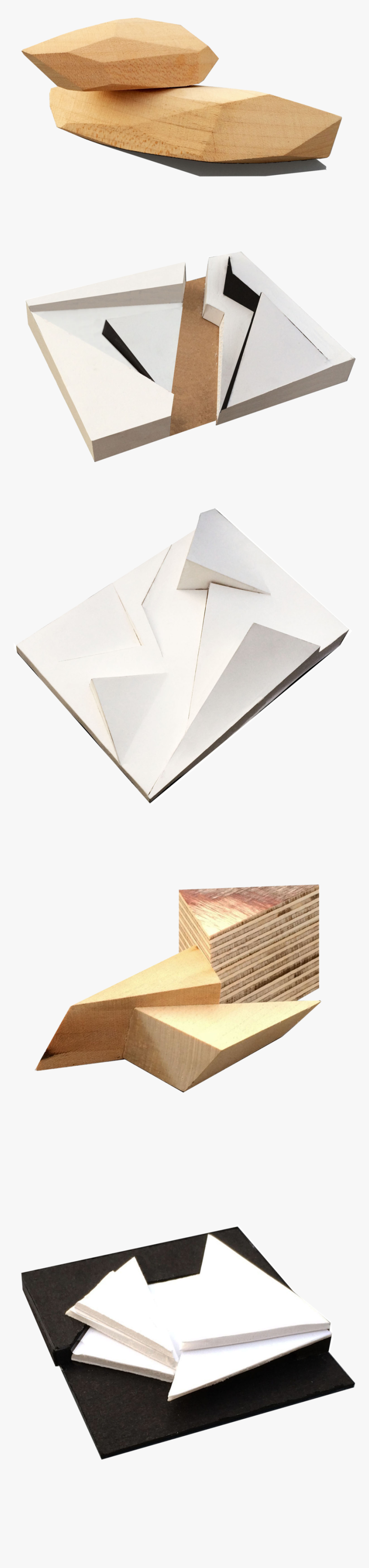 Study Models Exploring Different Massing Combinations - Plywood, HD Png Download, Free Download