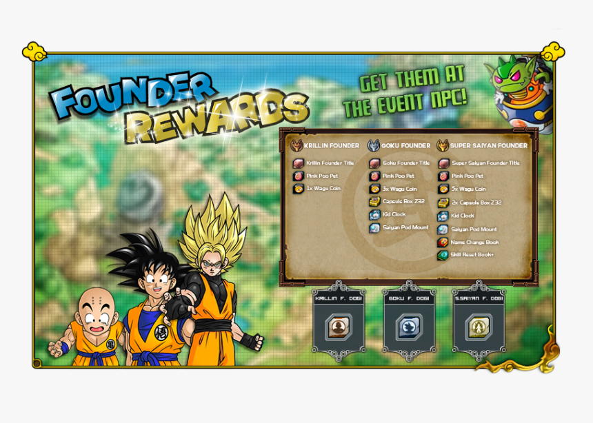 Dbog Founder Rewards - Cartoon, HD Png Download, Free Download