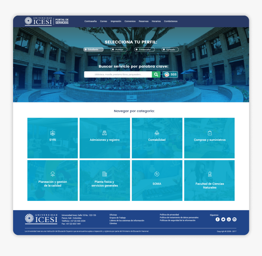 Icesi Portal Of Services - Poster, HD Png Download, Free Download