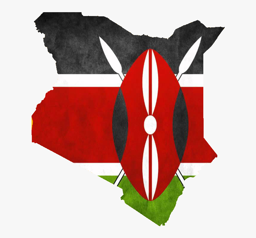 Flag Of Kenya With Colours, HD Png Download, Free Download