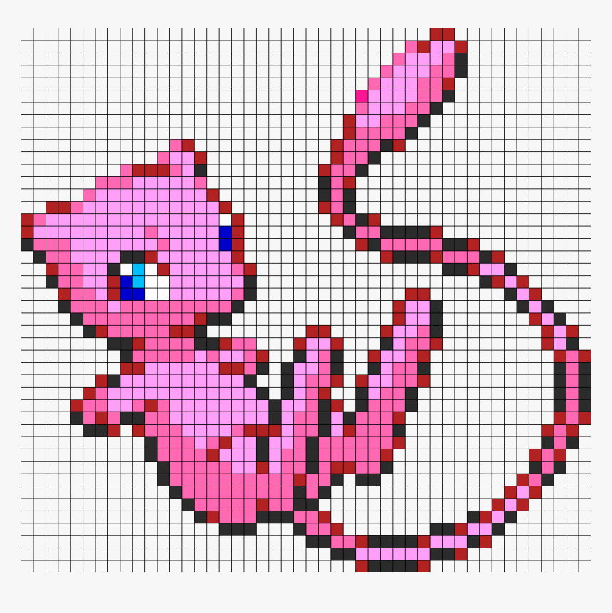 Transparent Mew Png - Mew Cross Stitch Pokemon, Png Download, Free Download