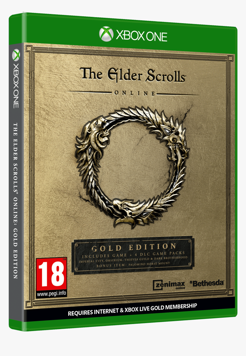 Esogold One 3d Boxfront En Pegi - Ps4 Elder Scrolls Gold, HD Png Download, Free Download