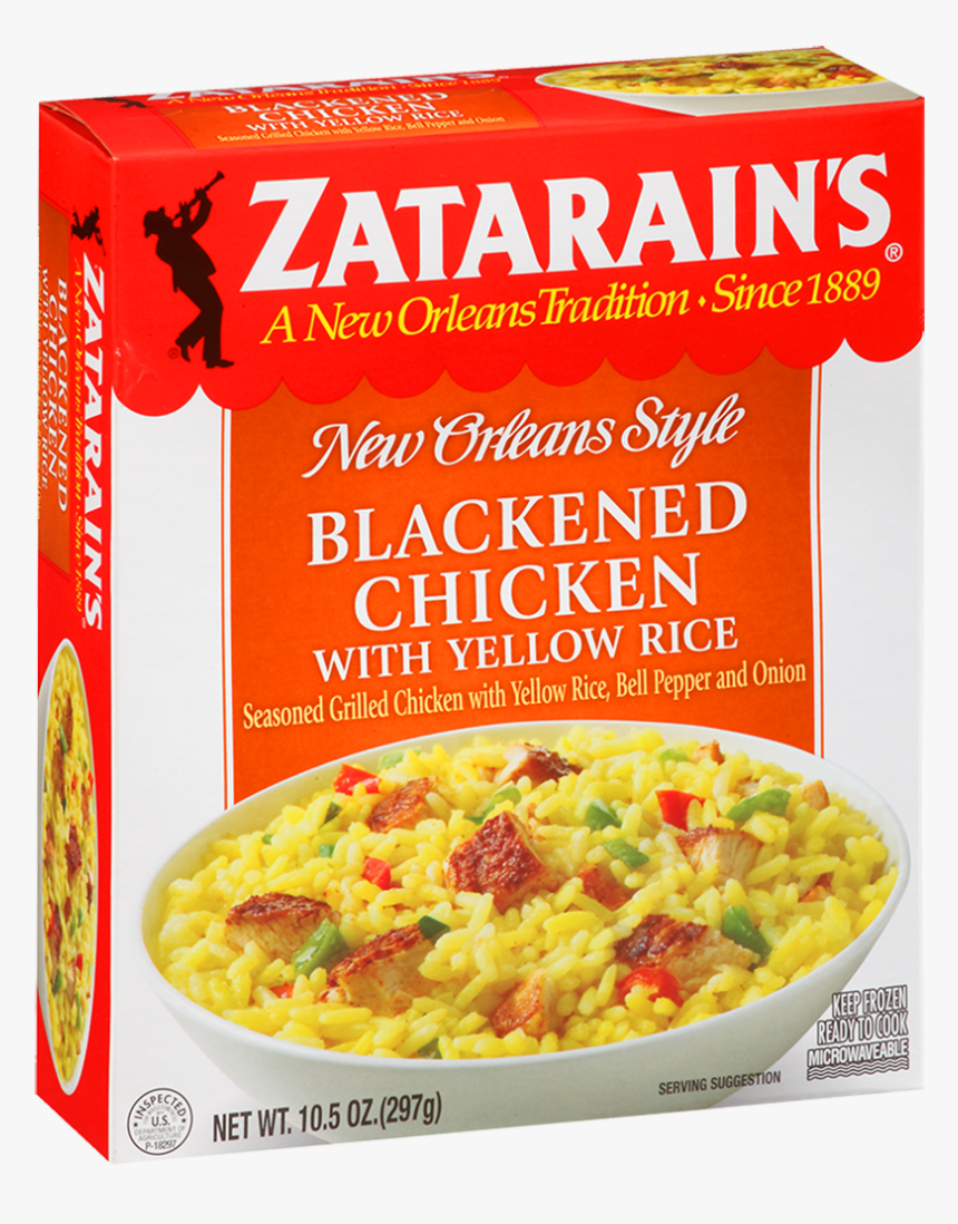 Blackened Chicken With Yellow Rice - Dirty Rice Zatarain's, HD Png Download, Free Download