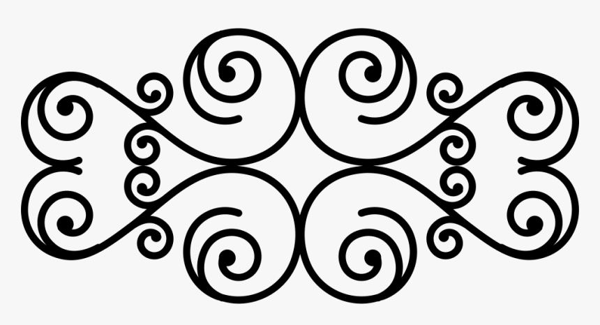 Floral Design Of Spirals - Floral Spiral Png, Transparent Png, Free Download