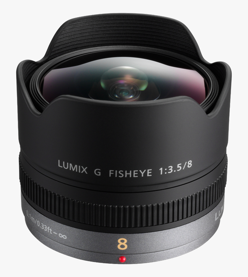 Panasonic Lumix G Fisheye 8mm F3 - Panasonic Lumix G Fisheye 8mm F3.5 H-f008, HD Png Download, Free Download