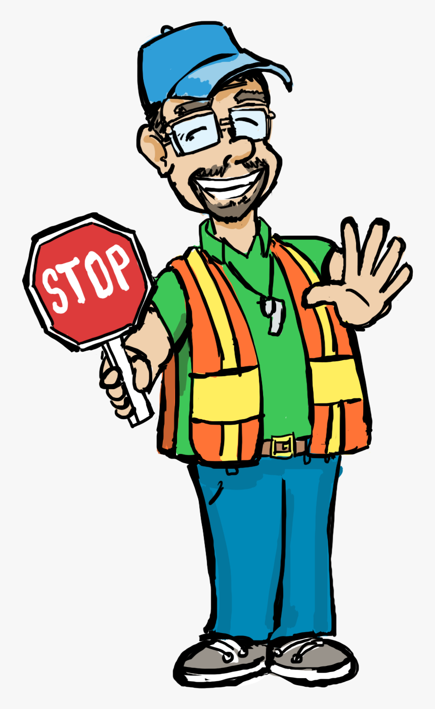Transparent Delivery Man Clipart - Cartoon Parking Lot Attendant, HD Png Download, Free Download