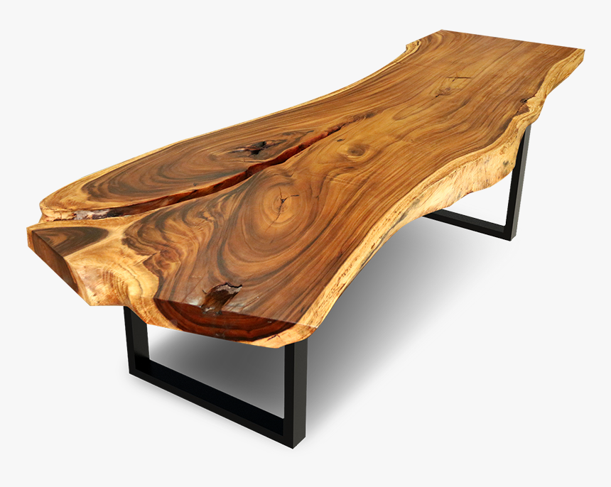 Dining Tables Thailand, Slab Tables , Acacia Wood - Bench, HD Png Download, Free Download