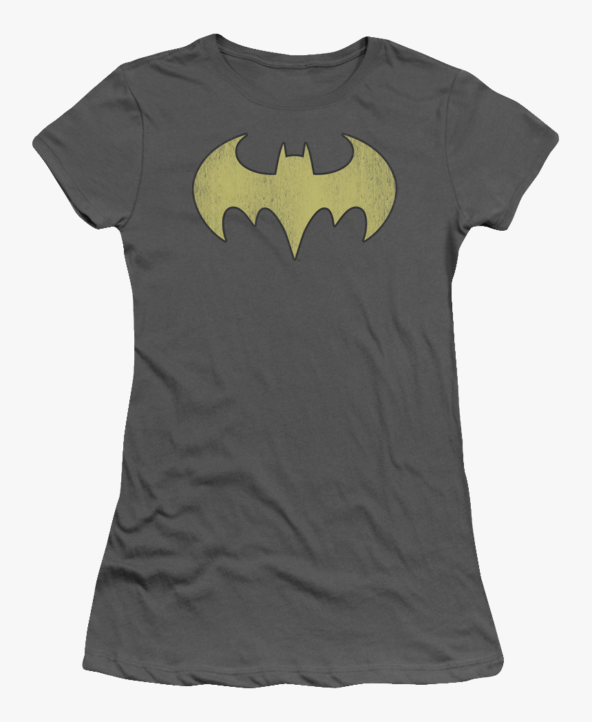 Batgirl Distressed Logo Shirt - T-shirt, HD Png Download, Free Download