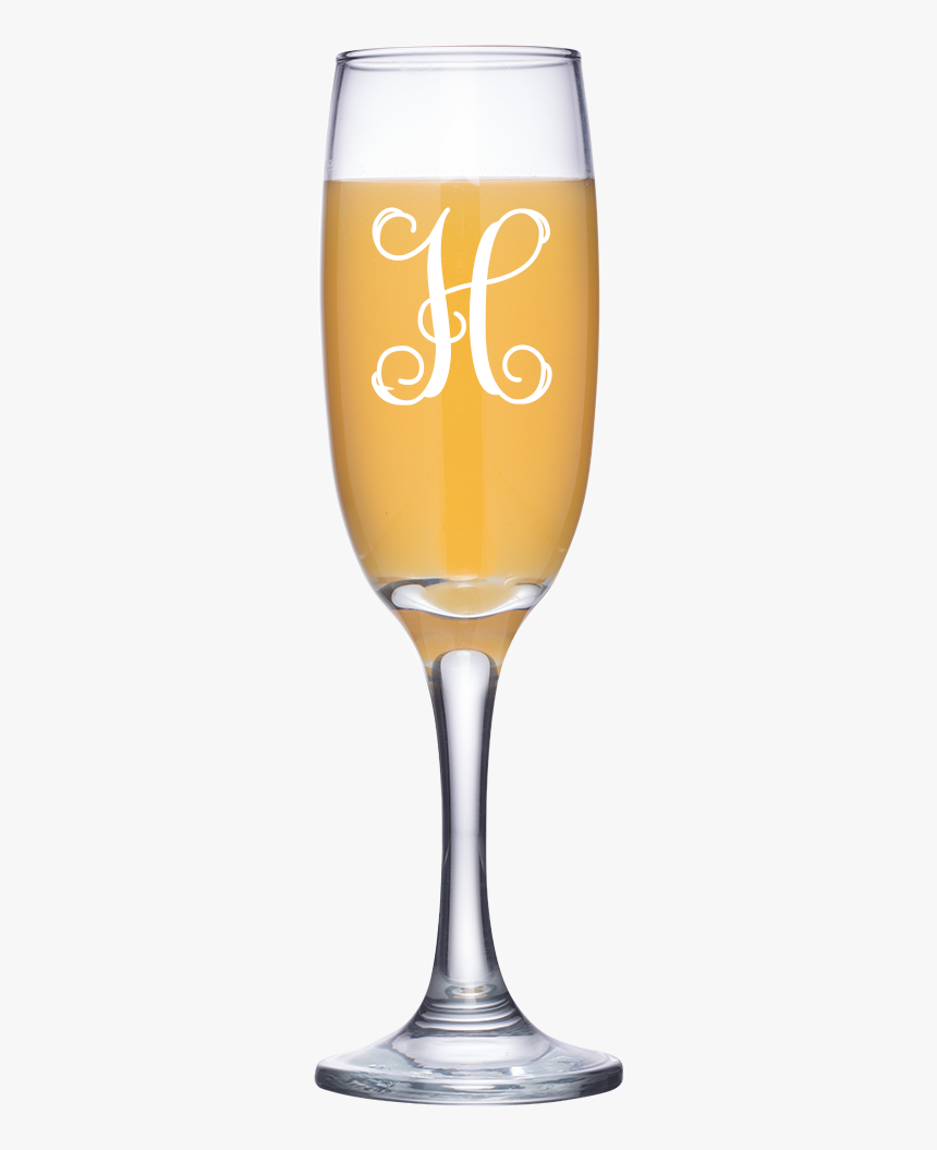 Script Initial Champagne Flute - Konig Pilsener Beer Glass, HD Png Download, Free Download