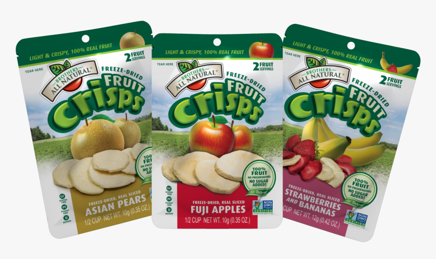 Brothers All Natural Freeze Dried Fruit Crisps Variety - All Natural Apple Crisps, HD Png Download, Free Download