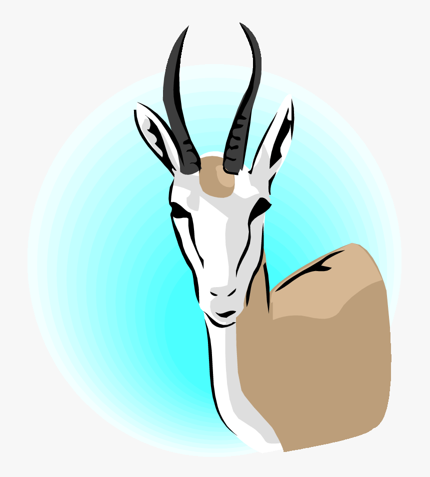 Free Gazelle Clipart Cow Grazing Clip Art Cow Grazing - Horn, HD Png Download, Free Download