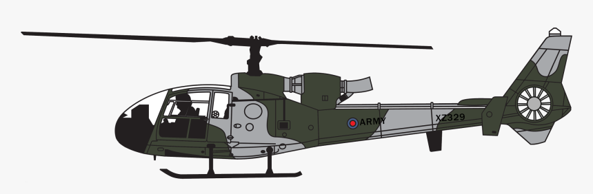 Helicopter Png - Gazelle Ah 1 Royal Marines, Transparent Png, Free Download