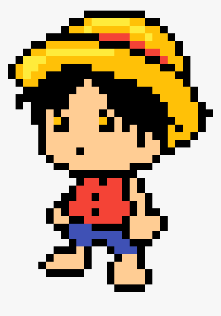 Pixel Art One Piece, HD Png Download - kindpng.