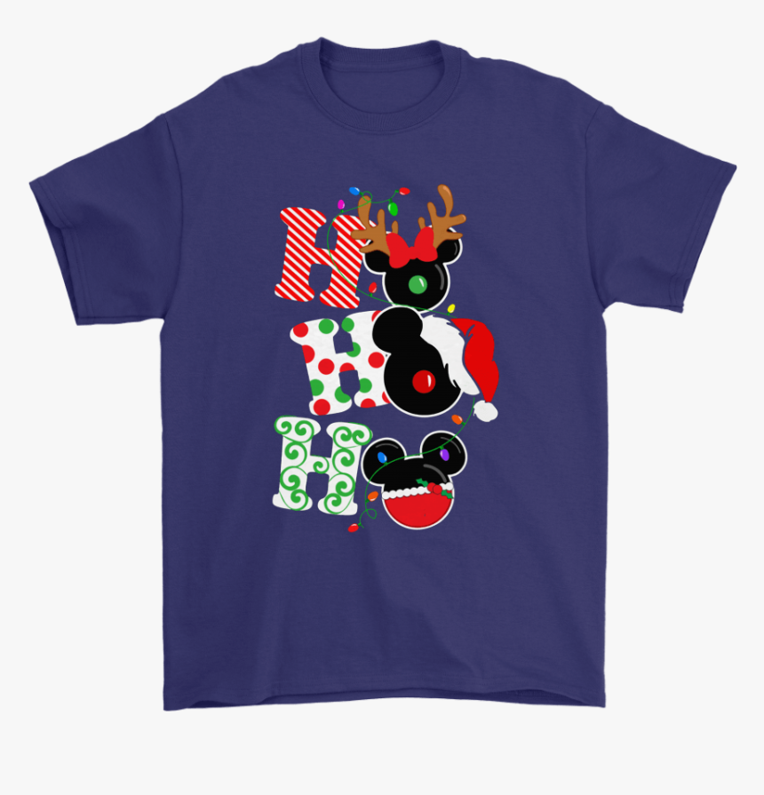 Ho Ho Ho Christmas With Mickey Mouse Disney Logo Shirts - Ho Ho Ho Disney Shirt, HD Png Download, Free Download