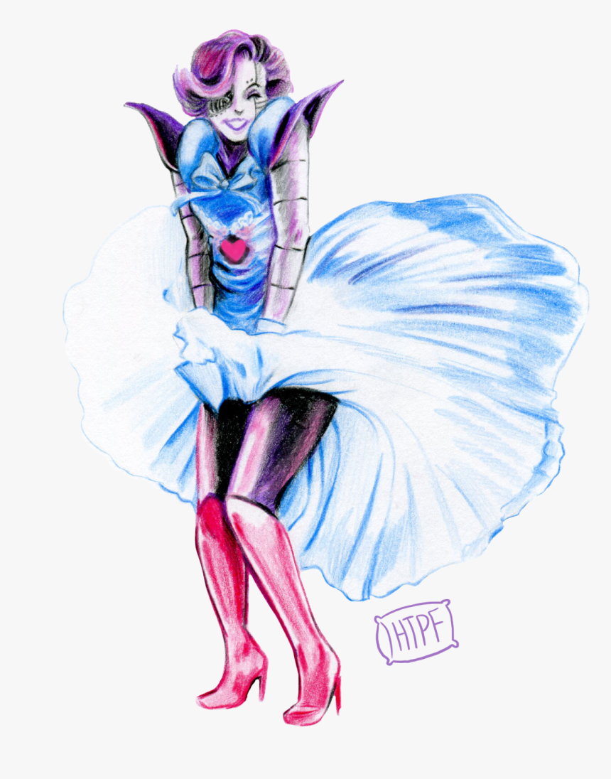 “ Mettaton Monroe ~his Dress Is So Pretty~
” - Mettaton Dress, HD Png Download, Free Download