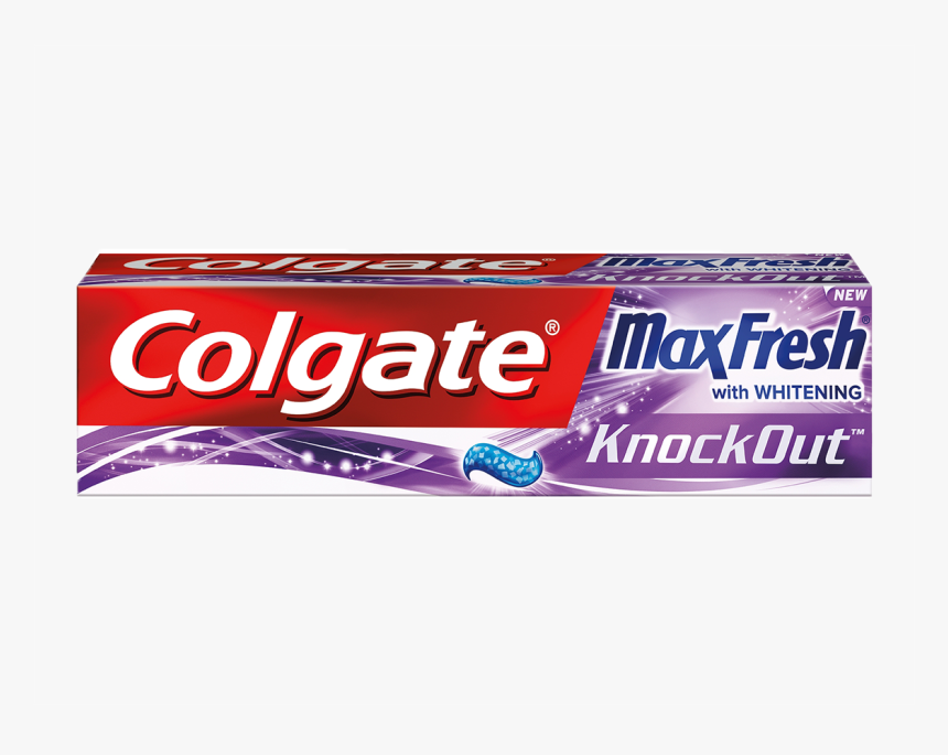 Colgate Max Fresh Box Transparent@2x - Colgate In Purple Box, HD Png Download, Free Download