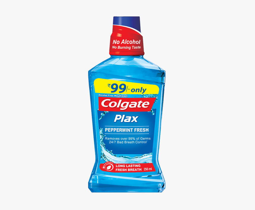 Colgate Plax Peppermint Mouthwash, HD Png Download, Free Download